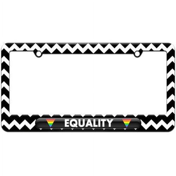 Equality Gay Lesbian Rights License Plate Tag Frame, Multiple Colors