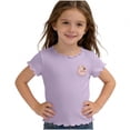 thumbnail image 2 of Auroural Girls Clothes 7-8 Girls Tank Tops Size 7-8 Children's Spring and Summer Solid Color Puffed Sleeves Short Sleeves Round Neck T-Shirt Top for Kids, 2 of 6