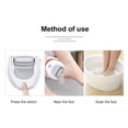 thumbnail image 2 of Exfoliador de pies recargable K·SKIN con diseño ergonómico, 2300r/min, 2 cabezales, batería de litio 1200mAh, color blanco., 2 of 6