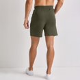 thumbnail image 3 of Hanes Originals Shorts Men's Gym Workout Pockets Cool Comfortable Cotton 7 Inseam, 3 of 5