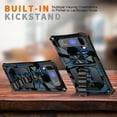 thumbnail image 3 of Camouflage Magnetic Kickstand Case for Samsung Galaxy Z Flip 4, Military Grade Heavy Duty Shockproof Protection Army Camo Phone Cover Case for Samsung Galaxy Z Flip4 MC Light Blue, 3 of 7