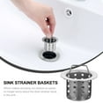 thumbnail image 5 of Durable Sink Strainer Basket Stainless Sink Stopper Kitchen Sink Drain Strainer, 5 of 8