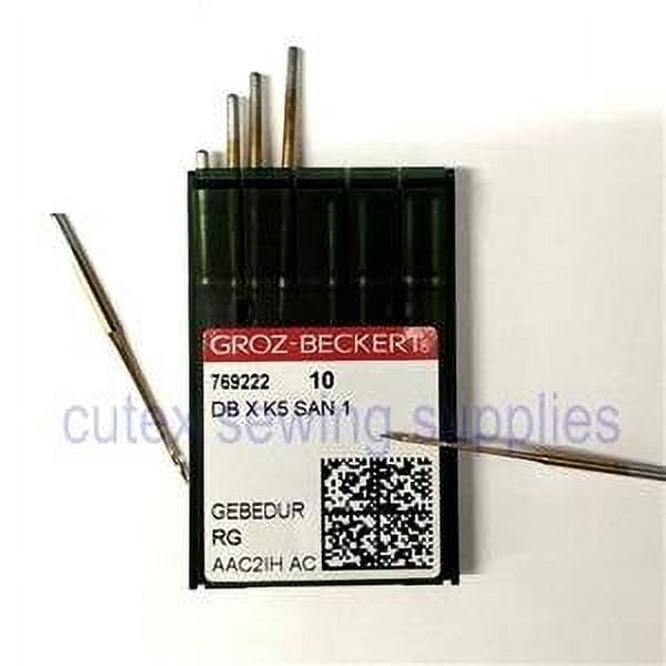 100 Groz Beckert DBXK5 SAN1 GEBEDUR Titanium Coated Embroidery Machine Needles -size 65 / 9