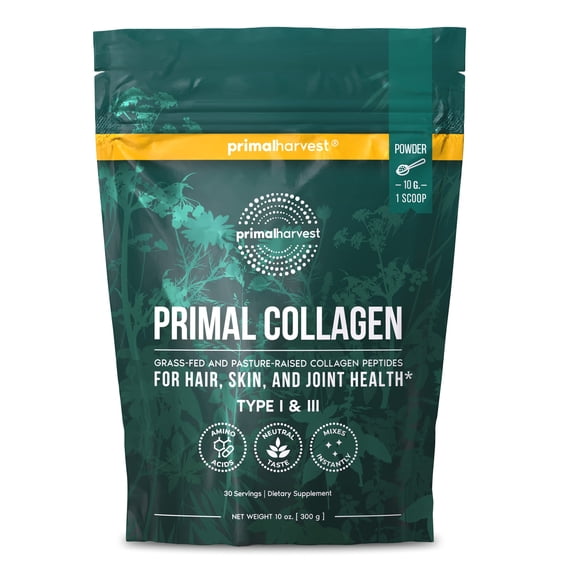 Primal Harvest Collagen Powder, Hydrolyzed, 30 Servings