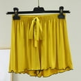 thumbnail image 2 of Timegard Summer Shorts for Women Sleepwear Elastic Waist Ruffle Pajamas Casual Loose Comfy Thin Shorts, 2 of 4