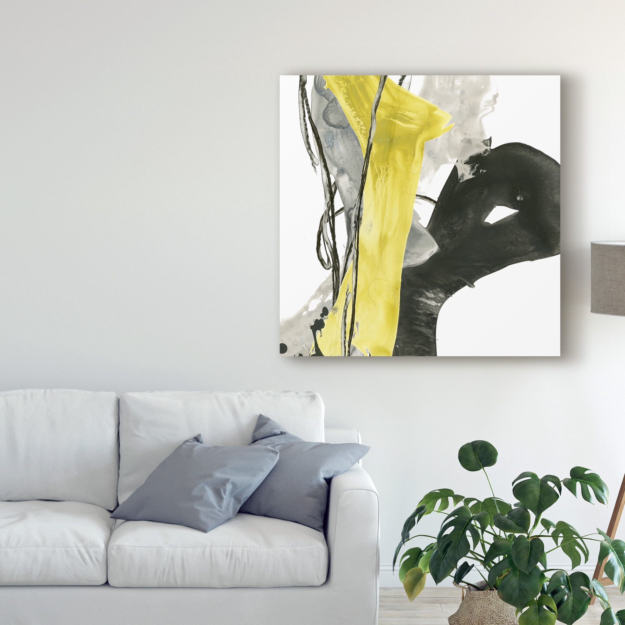 Trademark Fine Art 'Citron Flux I' Canvas Art by June Erica Vess
