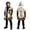 1-Beige1312, variant on Halloween Split‑Tone Howling Wolf Print Coat for Toddler Boys Open‑Front Hooded Casual Kid Jackets