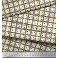 thumbnail image 2 of Soimoi Polyester Crepe Fabric Geometric Check Decor Fabric Printed Yard 42 Inch Wide, 2 of 3