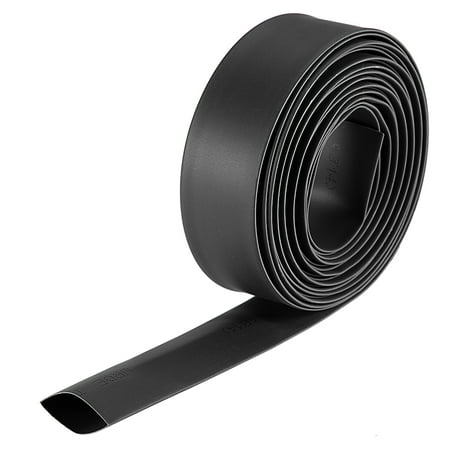 Uxcell Heat Shrink Tubing Heat Shrinkable Tube Cable Sleeve 10ft Black 0.55 in
