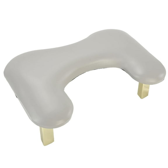 Bothyi PU Leather U Shape Arm Rest Portable Nail Arm Rest Stand for Home DIY Salons Gray