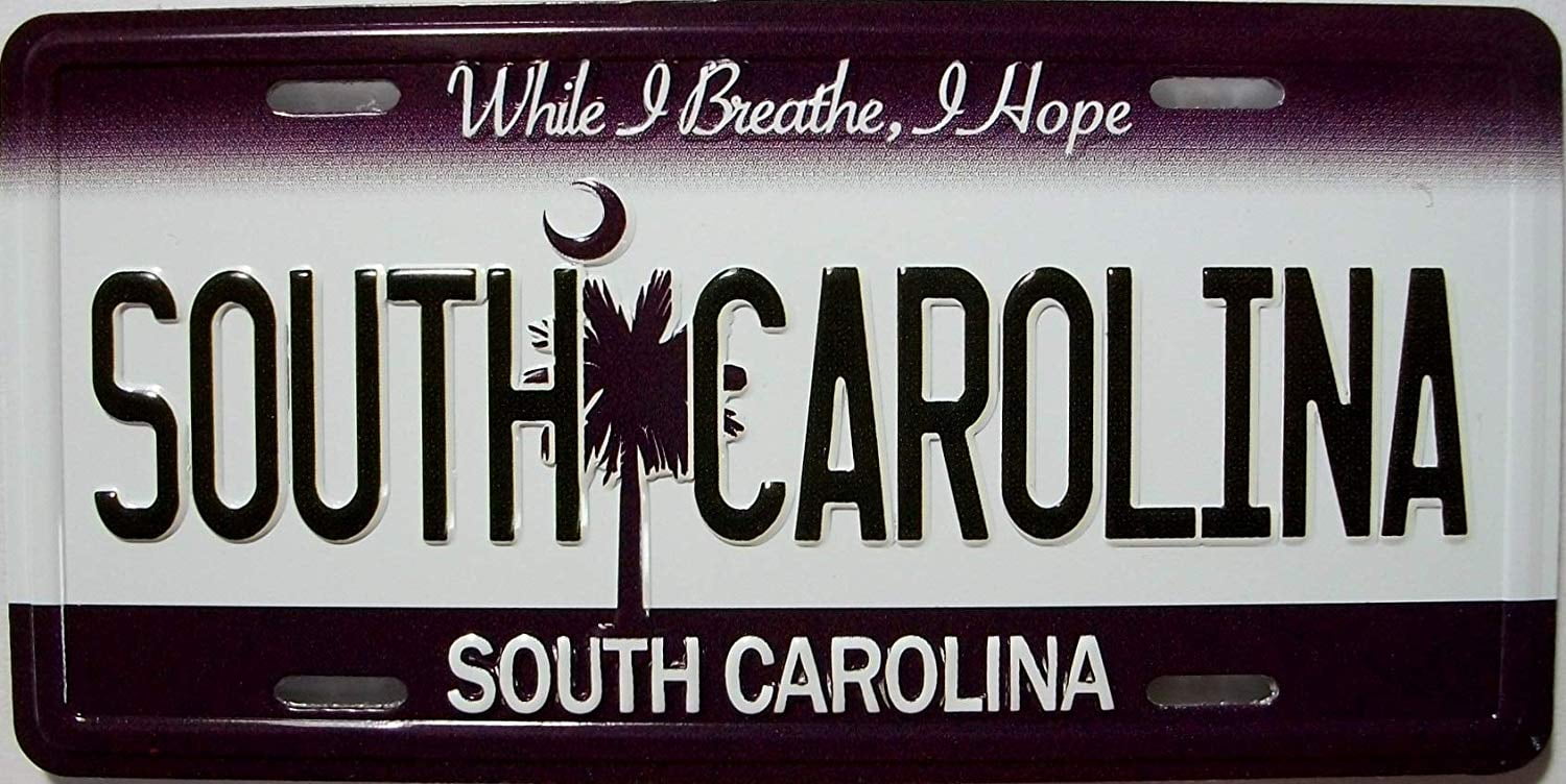 South Carolina State License Plate Novelty Fridge Magnet