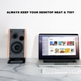 thumbnail image 4 of Ventray Desktop Speaker Stands for Midsize Bookshelf Speakers, Black, (New) 2 Count, 4 of 7