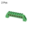 thumbnail image 3 of Terminal Grounding Bar Block Barrier Brass Strip 8 Positions Green Pack of 2, 3 of 5