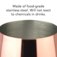 thumbnail image 5 of PG Copper / Rose Gold Stem Stainless Steel Wine Glass Set 4 - Wine Globet - Acrylic Glassware - 18.5 oz, 5 of 5
