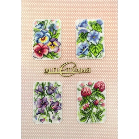 UPC: 4627167300307 | Flower Symphony Cross Stitch Kit P-491 / SR-491