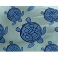 thumbnail image 4 of oneOone Georgette Viscose Medium Blue Fabric Nautical Sewing Craft Projects Fabric Prints By Yard 42 Inch Wide, 4 of 4