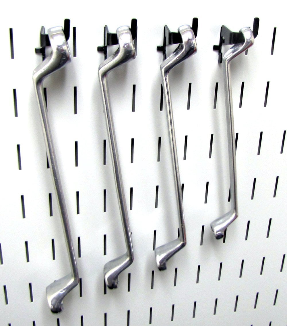 Slotted Metal Pegboard Deluxe Hook Kit for Wall Control Metal Pegboard and Slotted Tool Board Only - Black Toolboard Hooks