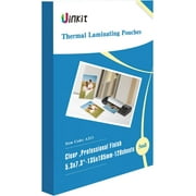Uinkit Laminating Pouches 5.3x7.3inches 5mil Thickness Extra Protection Laminating Sheets Professional Quality,Glossy Clear Laminator Pouch Rounded Corner 120 Pack