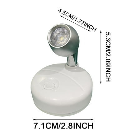 

2pcs Wireless Spotlight Battery Operated Light Up Lights Indoor Mini Lights Dimmable Art Lights LED Spotlights With Remote Stick On Anywhere Rotatable Wall Light