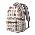 thumbnail image 2 of White Boston Terrier and Flower Backpack for School,Cute School Bag,Schoolbag with Adjustable Shoulder Straps & Padded Back,15.3"x11"x7.1".﻿, 2 of 6