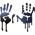 thumbnail image 2 of High Intensity Grade Reflective Bloody/Dripping Hands for Helmets, Windscreens, Rear Windows, Bumper Stickers (3 inches Height, Black), 2 of 4
