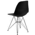 thumbnail image 6 of Flash Furniture Elon Series Black Plastic Chair with Chrome Base, 6 of 12
