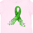 thumbnail image 4 of Inktastic Mental Health Awareness Ribbon with Green Hearts Boys or Girls Toddler T-Shirt, 4 of 5
