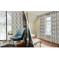 thumbnail image 4 of Anjee Blackout Vintage Curtains, Classic Damask Printed Window Drapes for Bedroom Living Room, Grommet Top, 2 Panels 52 x 84 inch, Dark khaki, 4 of 7
