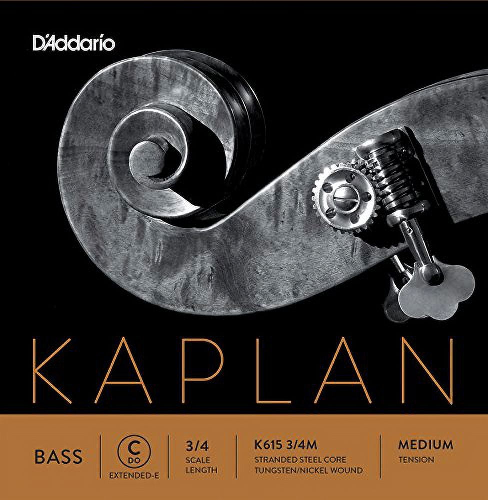 D'Addario Kaplan Series Double Bass C (Extended E) String 3/4 Size Medium