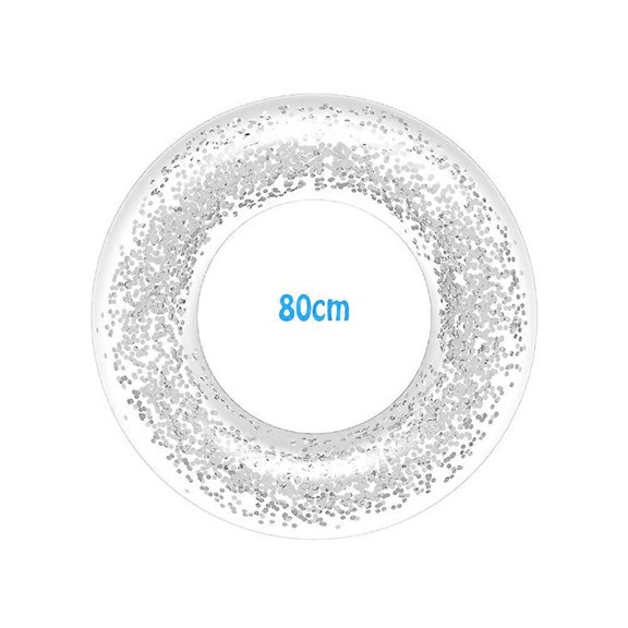 Transparent Glitter Pool Foats Swimming Ring Adult Children Inflatable Pool Tube Giant Float Boys Girl Water Fun Toy Swim laps