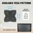 thumbnail image 6 of ELG FULL20 Full Motion TV Wall Mount Bracket for 15–58 in TVs, Heavy-Duty Tilt and Swivel, VESA 75x75 to 200x200, 6 of 10