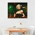 thumbnail image 2 of ONETECH Modern Canvas Painting Poster Print Steam Punk Style, a Blonde Girl with Mechanical for Home Decor, 2 of 4