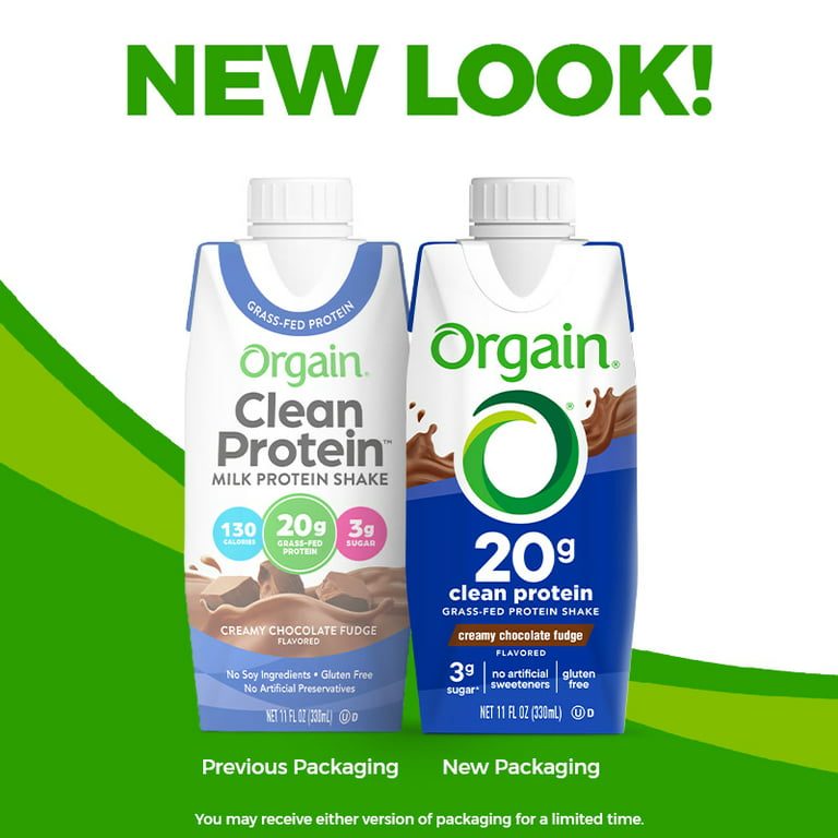 Orgain Grass Fed Clean Protein Shake Creamy Chocolate Fudge Meal