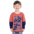 thumbnail image 4 of Wonder Nation Toddler Boys Hangdown Graphic Tee with Long Sleeves, Sizes 12M-5T, 4 of 8