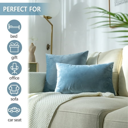 Clearance Throw Pillows Covers 2 Pack Segmart Premium Velvet