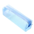 thumbnail image 2 of Yesbay Solid Color Zipper Transparent Mesh Pencil Case Pen Storage Bag Student Gift,Sky Blue, 2 of 8