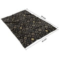 thumbnail image 4 of Black Sun Moon Pattern Blanket,Comfortable Soft Flannel Throw Blanket,All Season,Warm Lightweight Blankets for Sofa Bed Couch Living Room Chair,40"x50", 4 of 4