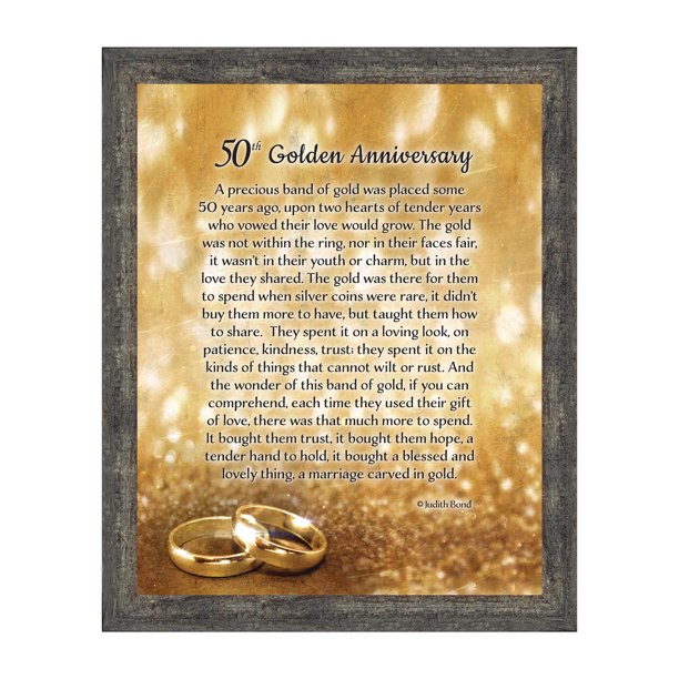 50th Wedding Anniversary Gifts For Parents 50th Anniversary Decorations For Party Golden Anniversary 50 Year Gifts 50th Anniversary Gifts For Couples Gift With Your 50th Anniversary Card 2119 Walmart Com Walmart Com