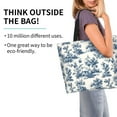 thumbnail image 2 of Balery Vintage Floral 1 Bolsa Tote Estilo Estético con Cremalleras, Bolsa de Hombro, Bolsa de Compras Grande y Plegable, 2 of 8