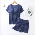 thumbnail image 5 of Conjunto de dos piezas de Pijama de verano para mujer, pijamas para dormir, novedad de verano, pijamas de Modal para mujer con copas de talla grande, trajes para el hogar de M-3XL, 5 of 5