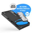 thumbnail image 3 of Conmutador matricial HDMI OREI UHDS-202 2x2 4K a 60 Hz con mando a distancia, 3 of 9