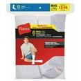 thumbnail image 2 of Hanes Men's 6-Pack Cushion Crew Socks (12-14 / Shoe: 13-15, White), 2 of 2