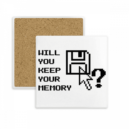 

Preserving Memories Proverb Words Coaster Cup Mat Mug Subplate Holder Insulation Stone