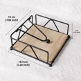 thumbnail image 2 of HERFOM Napkin Holder, Metal Kitchen Napkin Holder with Weighted Tension Arm,7.08" * 7.24" * 2.75", 2 of 5