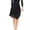 Black, variant on Joernso Latin Dance Tassel Skirt Elegant High Waist Solid Color Mini Skirt Dance Training Performance Clothes