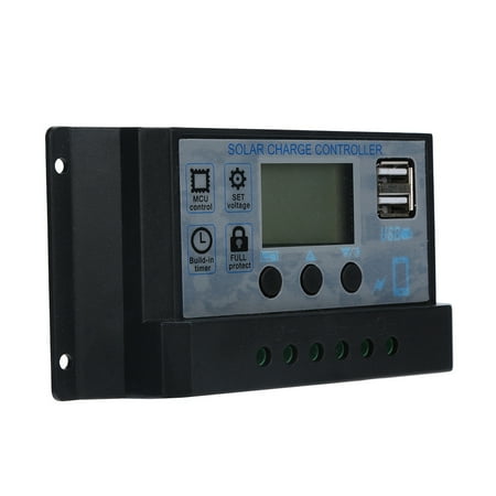 

Solar Panel Regulator Charge Controller USB 60A 12V-24V with Dual USB Charger