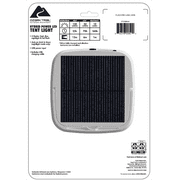 Ozark Trail Hybrid Power/Solar LED Tent Light, 150 Lumens, Light Sensing Nightlight, IPX4 Water Resistant