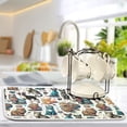 thumbnail image 5 of Cat and Dog Paw Dish Drying Mat 16x18 Absorbent Microfiber Draining Rack Pad for Kitchen Counter Sink, 5 of 8