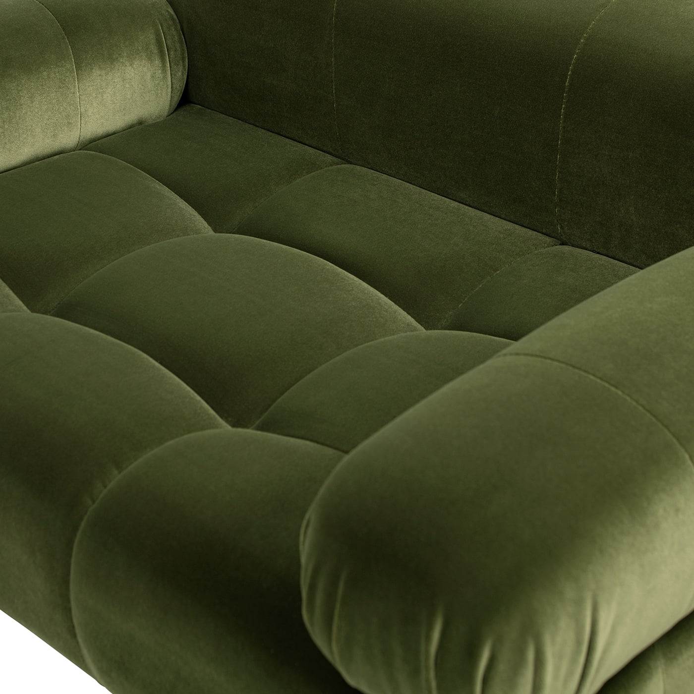 Marcel 36" Upholstered Modern Small to Medium Pet Bed, Dog or Cat, Olive Green Performance Velvet