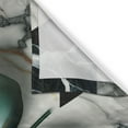 thumbnail image 3 of Ambesonne Monstera Kitchen Curtains, Abstract Mid Century Art, 55"x24", Fern Green Teal and Pale Grey, 3 of 3